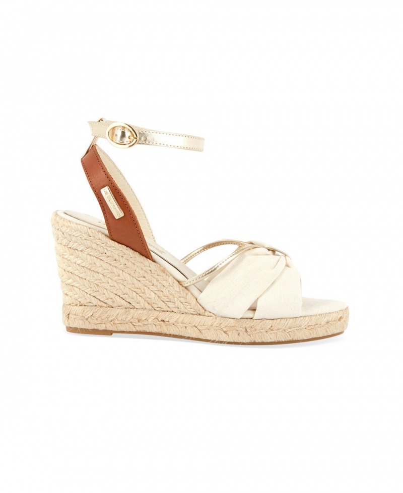 Sandales compensées Les Tropeziennes BLONDEL Beige Femme|TKBU-60554611